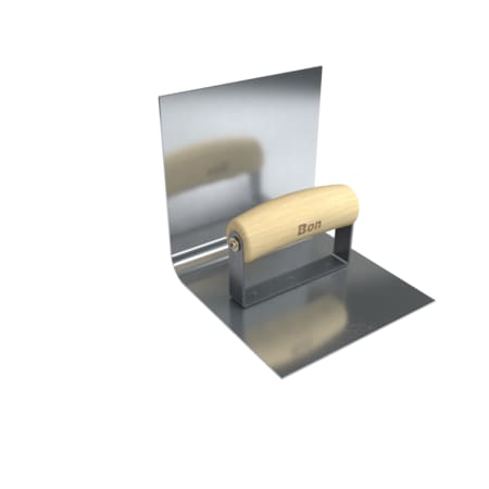 Bon Tool Base Tool, Stainless Steel 6" X 6", 3/4" Radius 6" Lip Wood Handle 12-473